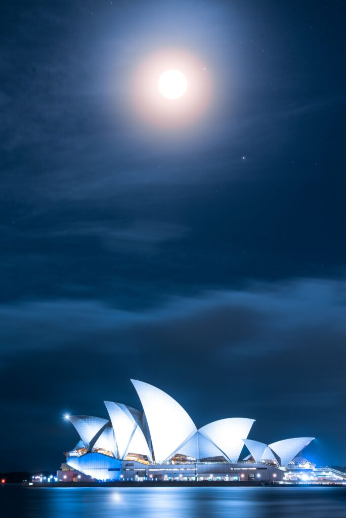 Opéra de Sydney de nuit